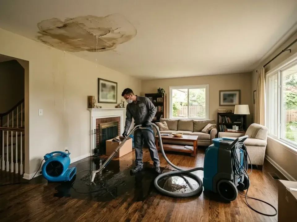 attic-pipe-burst-ceiling-drip-008 — frequently asked questions, Water Damage Restoration & Carpet Care in Stow, OH